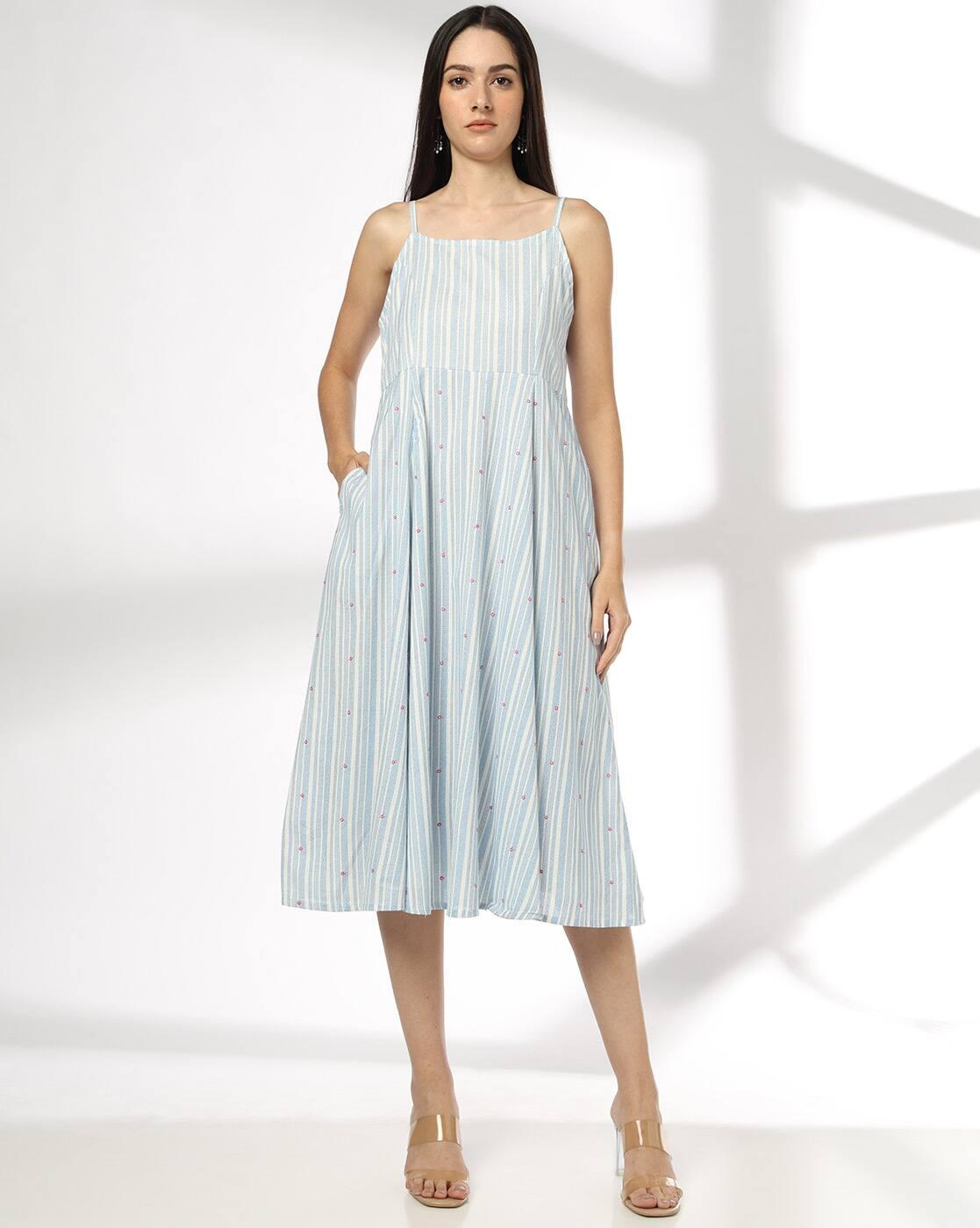 Women Fit & Flare Dress with Embroidered Jacket