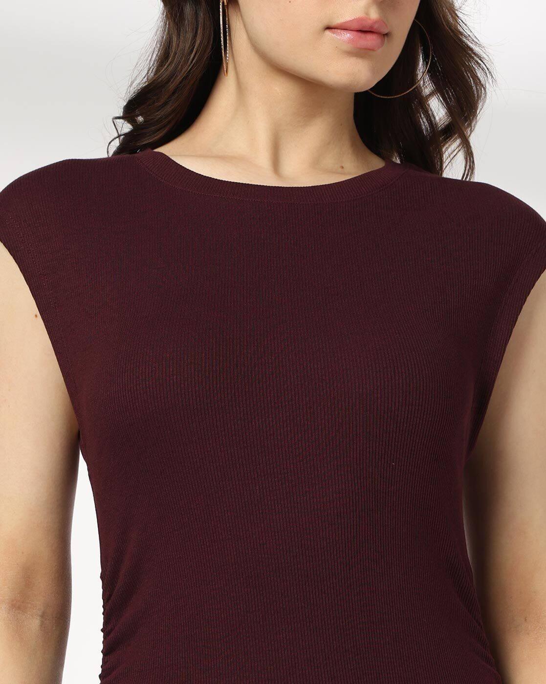 Women Boat-Neck Bodycon Dress