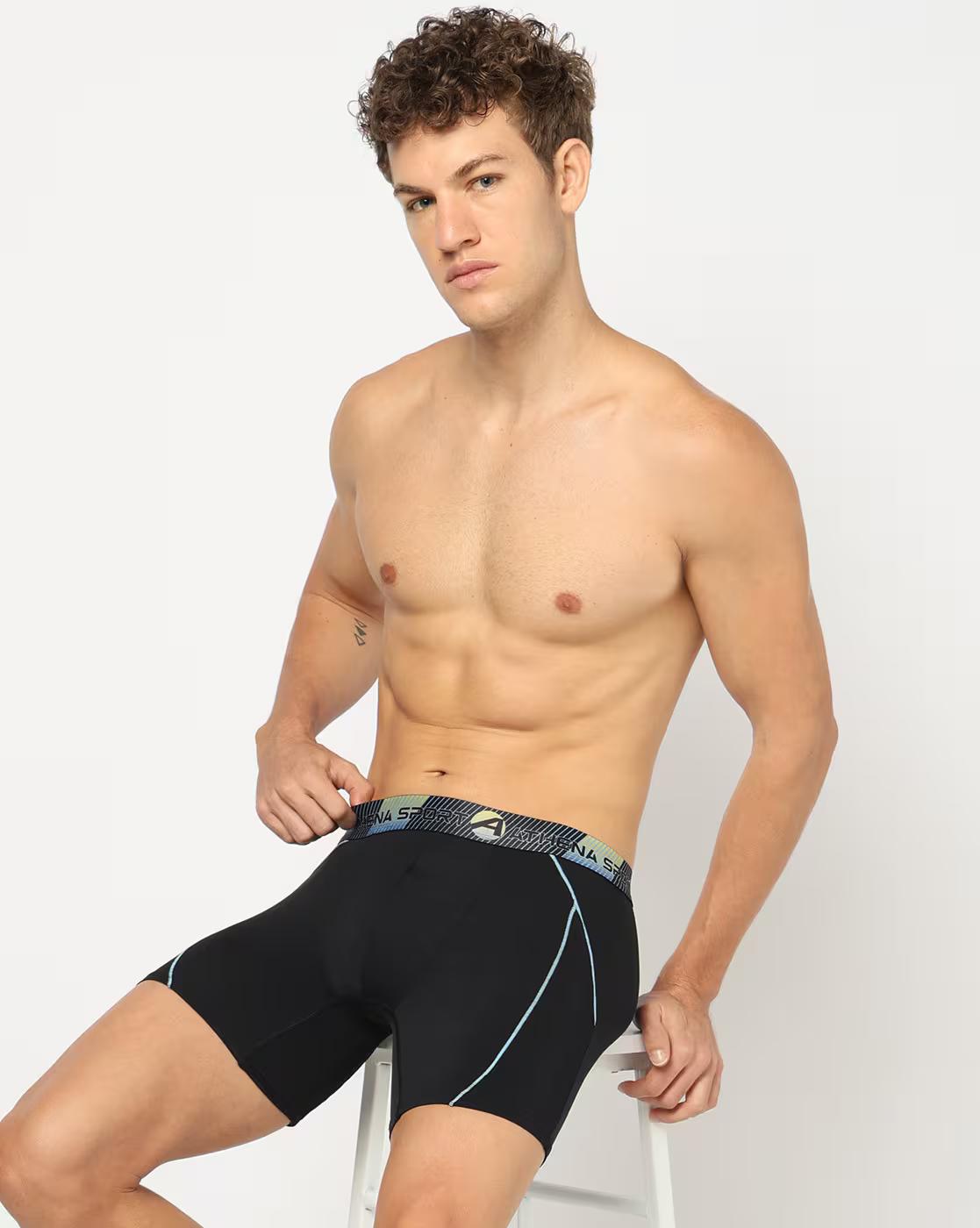 Men Trunks with Logo Waistband