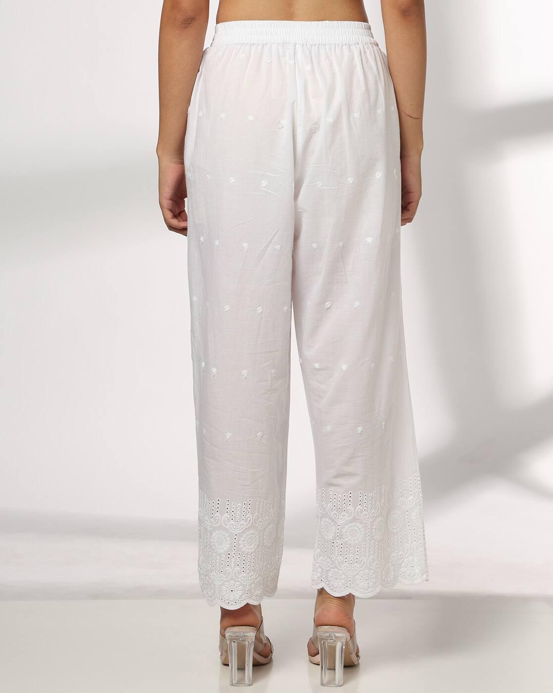 Women Embroidered Palazzos