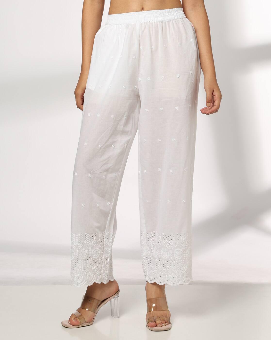 Women Embroidered Palazzos