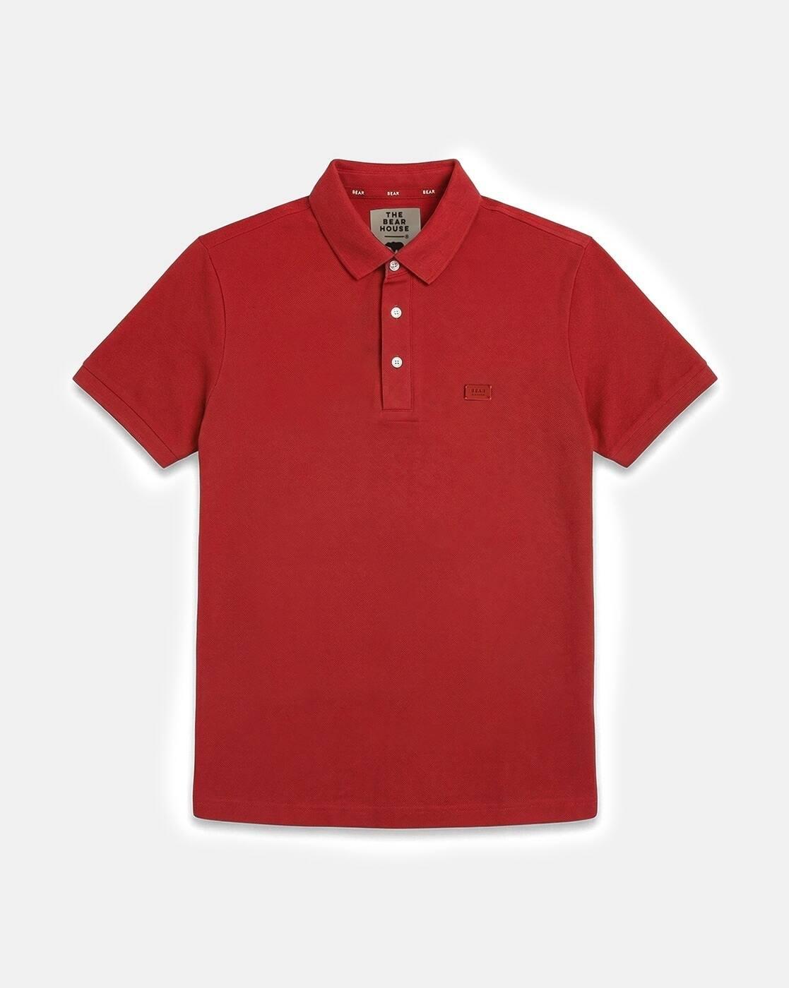 Regular Fit Polo T-Shirt with Brand Applique