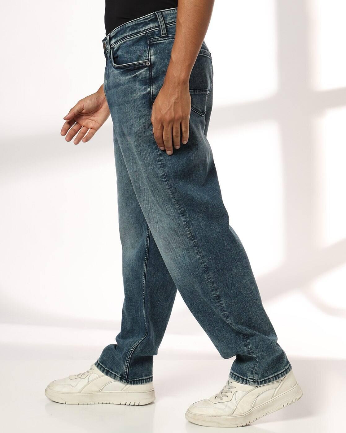 Men Mid-Wash Relaxed Jeans