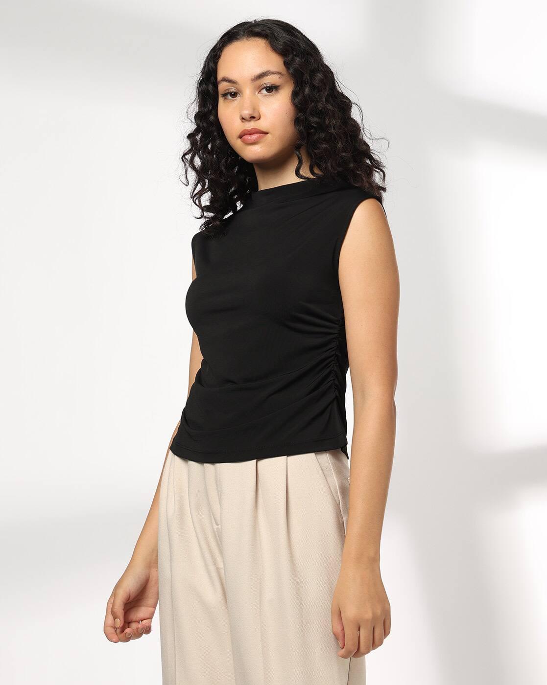 Women Regular Fit Crew-Neck Top