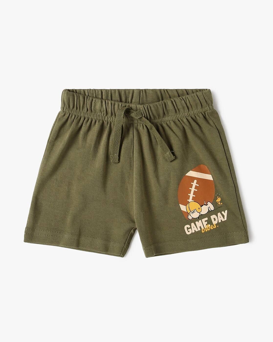 Boys Pack of 3 Graphic Print Regular Fit Shorts