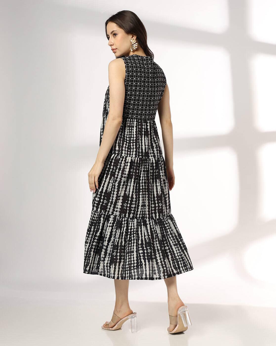 Women Tie & Dye Tiered Dress