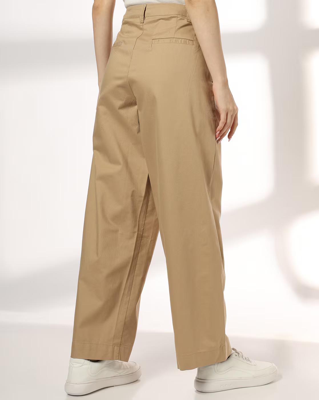Women Mid-Rise Relaxed Fit Trousers