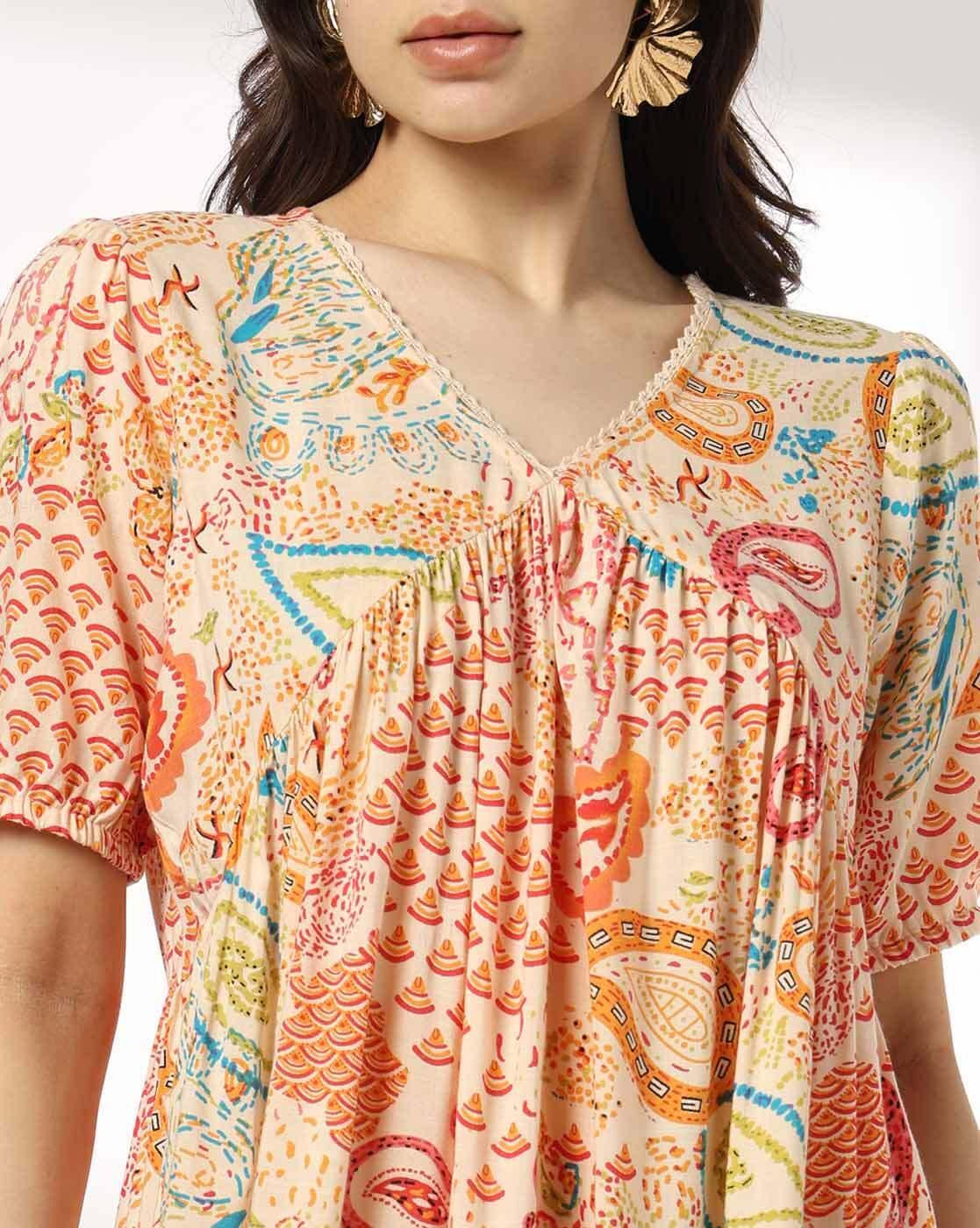 Women Paisley Print Fit & Flare Dress