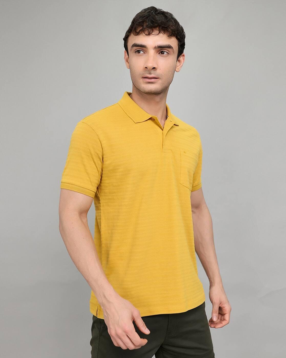 Men Striped Regular Fit Polo T-Shirt