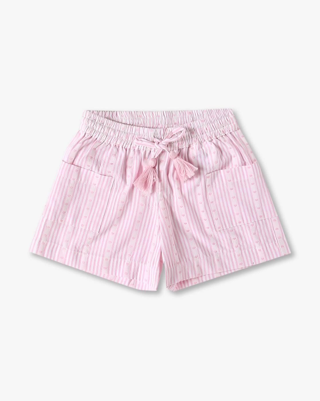 Girls Shorts with Side Patch Pocket