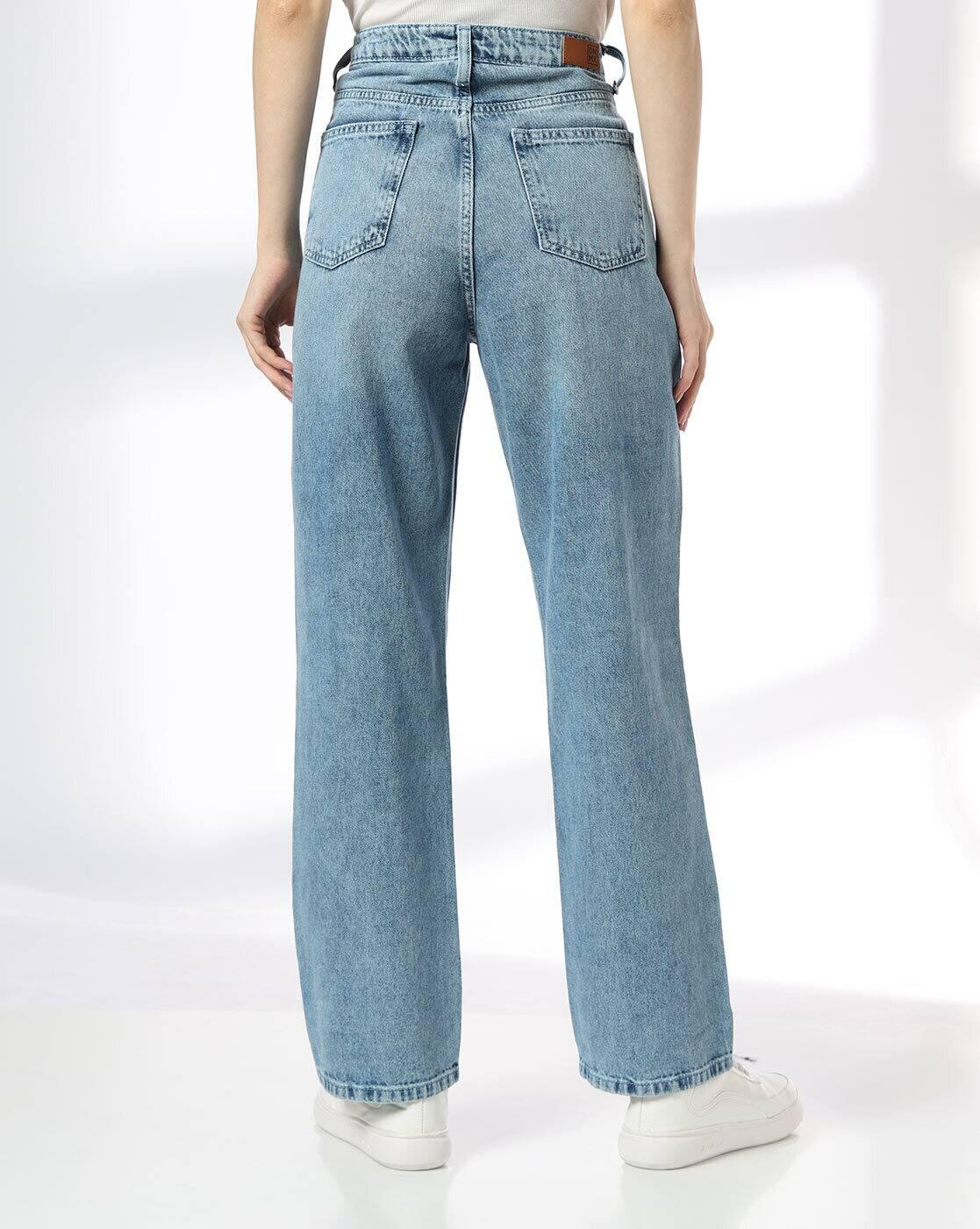Women High-Rise Straight Jeans