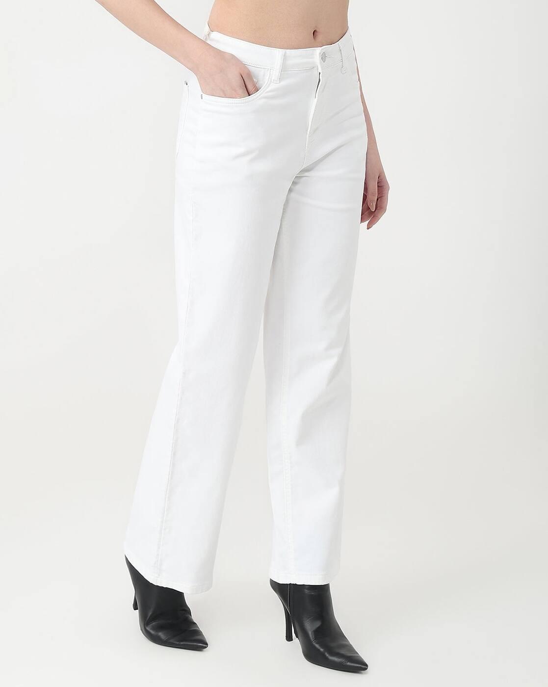 Women High-Rise Straight Fit Jeans