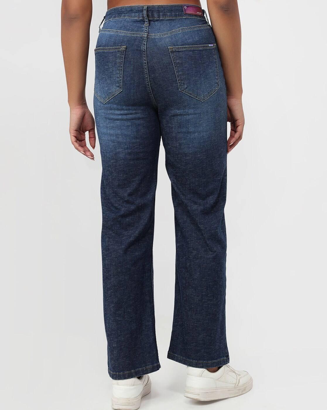 Women High-Rise Straight Fit Jeans