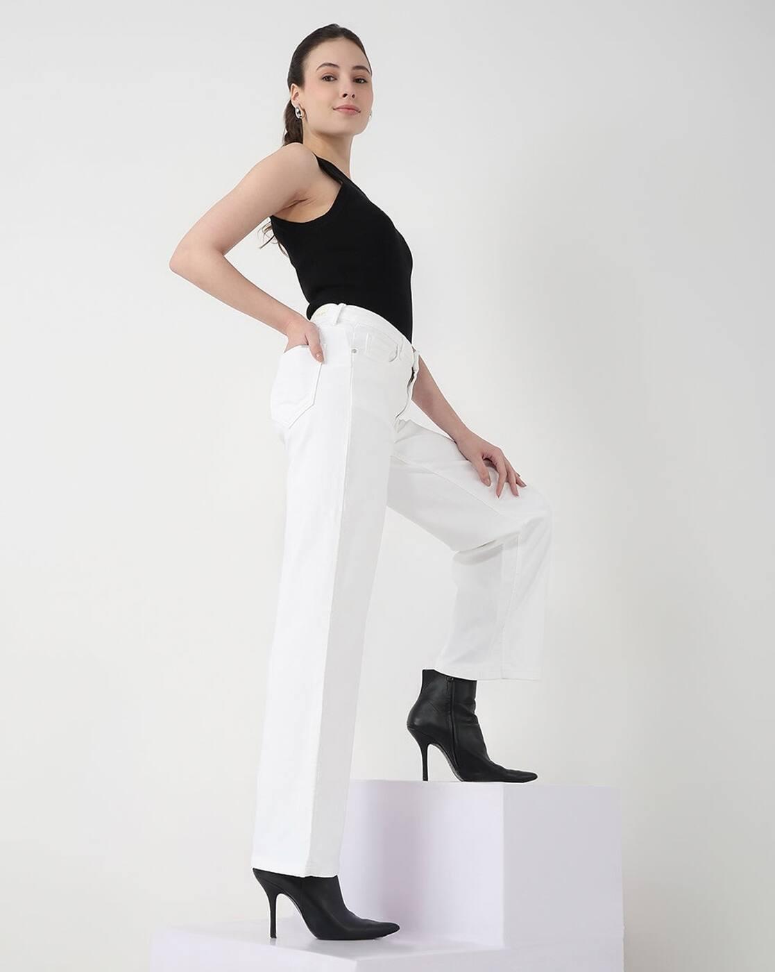 Women High-Rise Straight Fit Jeans