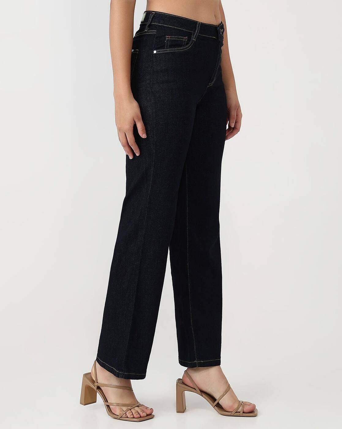 Women High-Rise Straight Fit Jeans