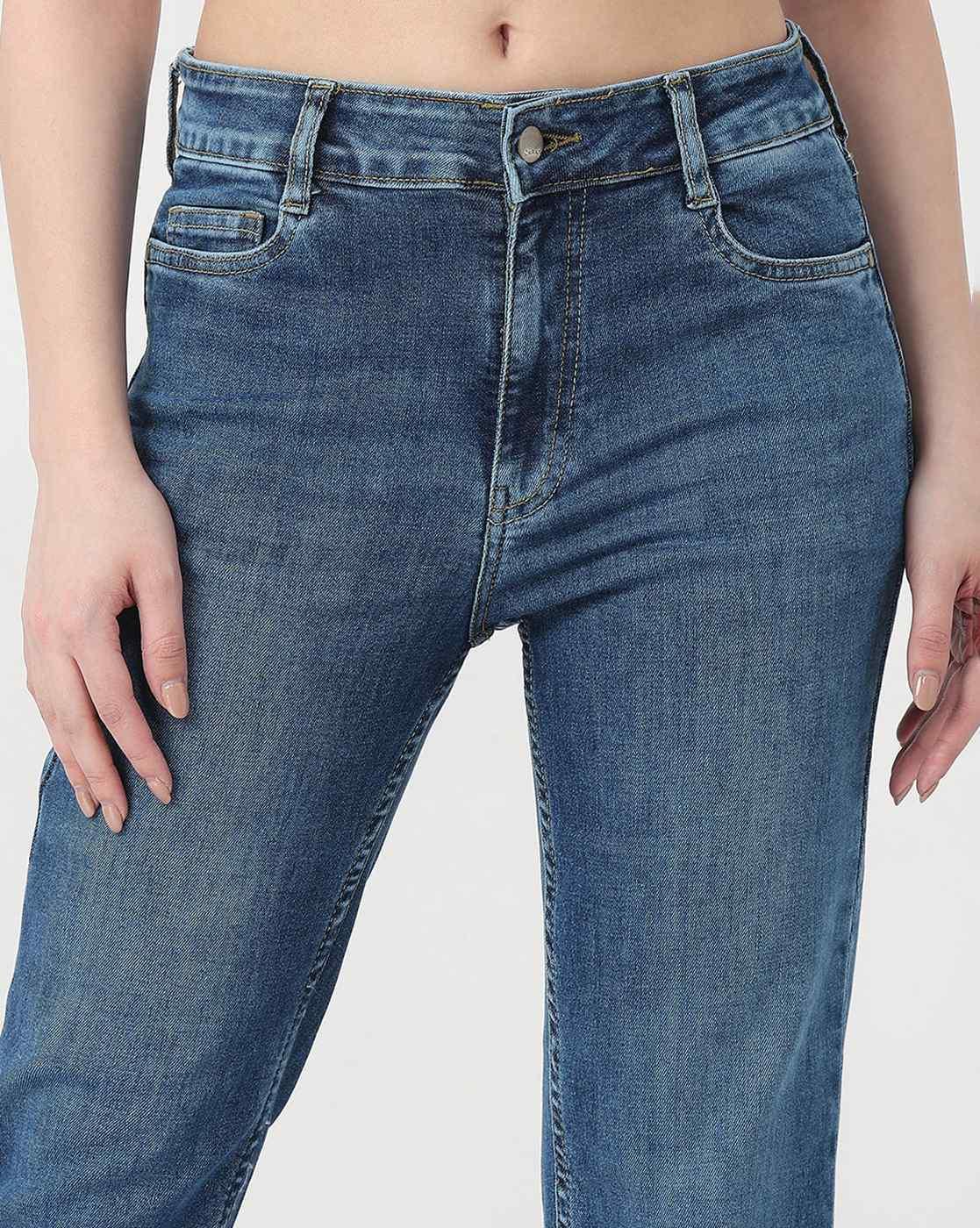 Women High-Rise Straight Fit Jeans
