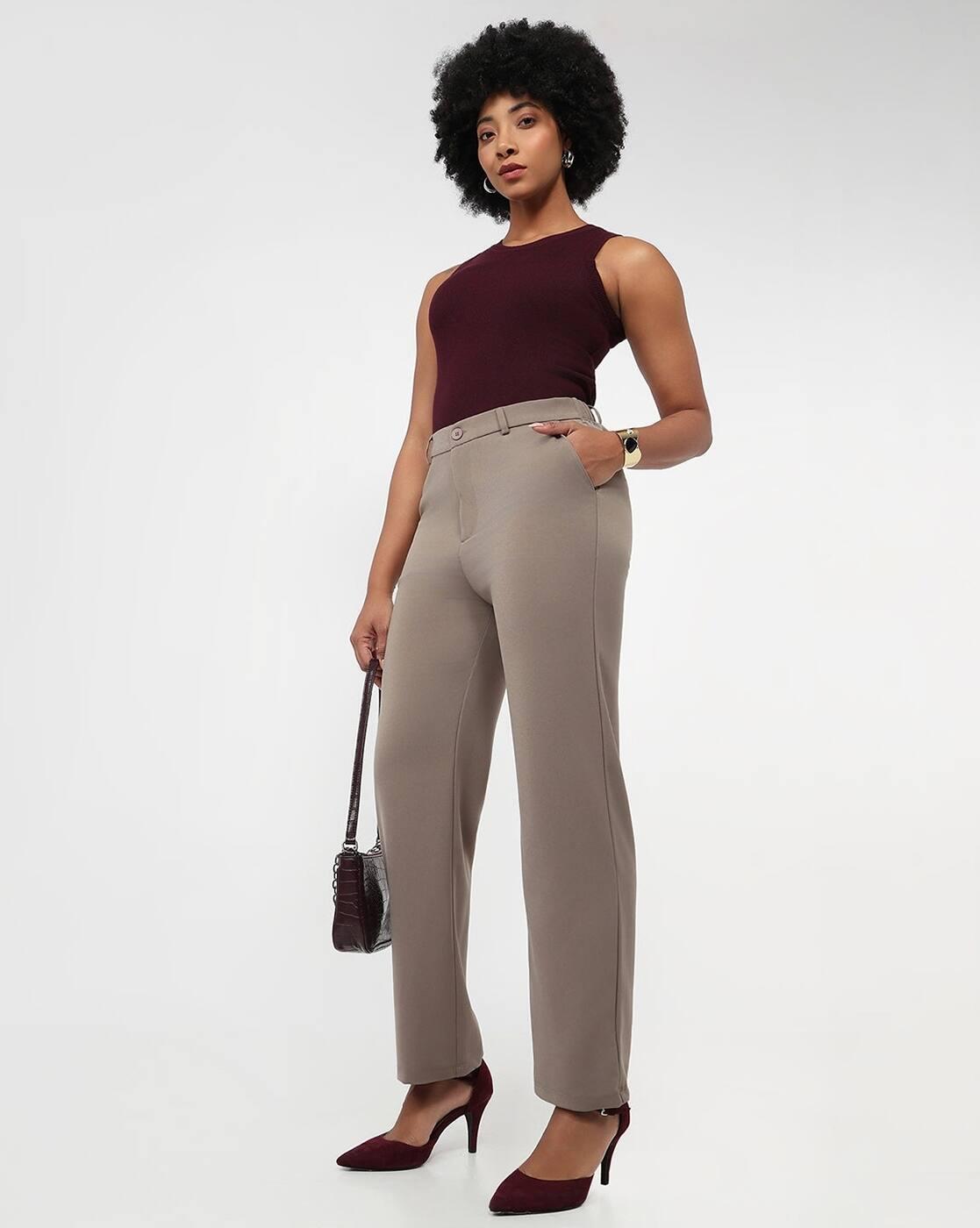 Women High-Rise Straight Fit Jeans