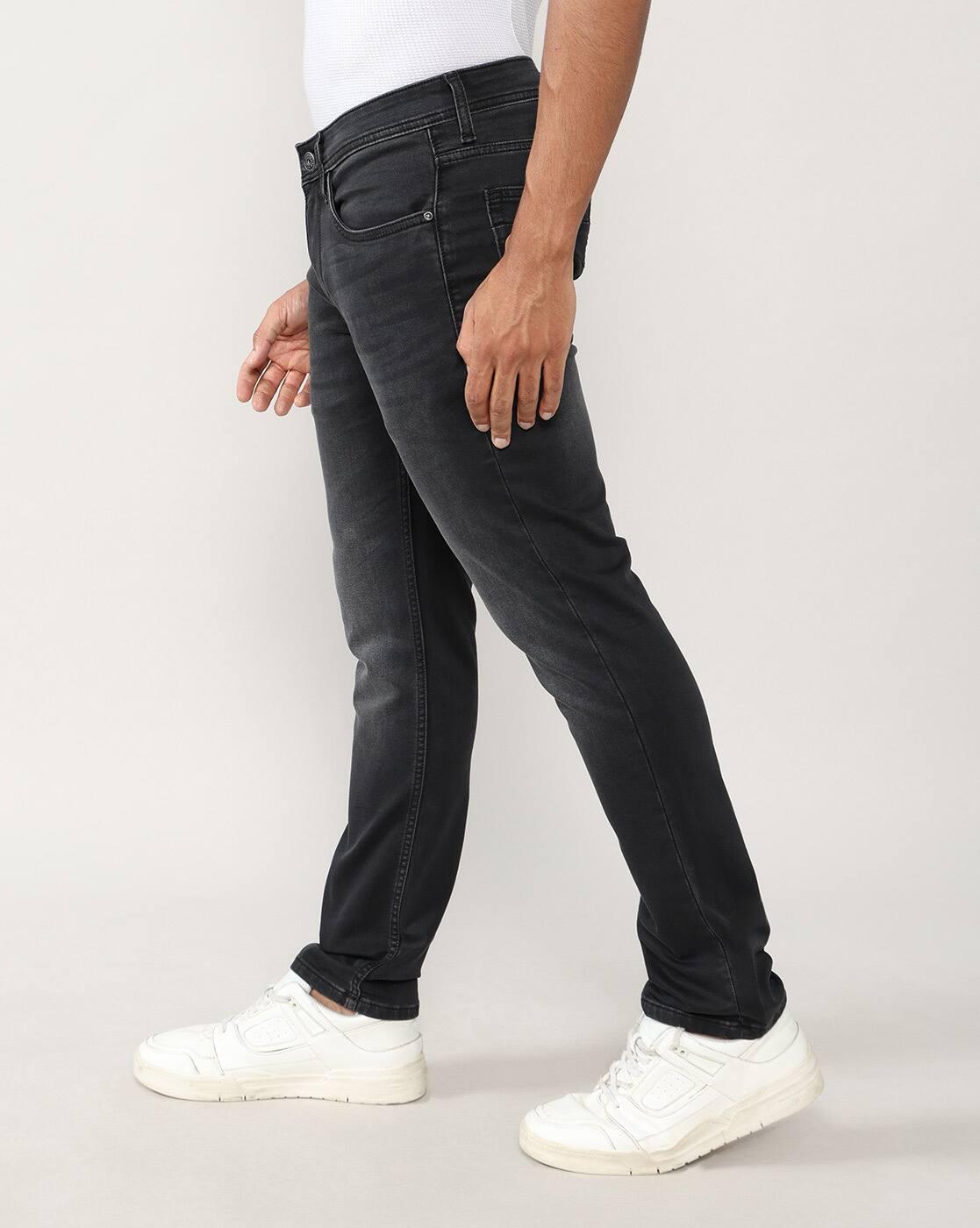 Men Light-Wash Norris Slim Fit Jeans