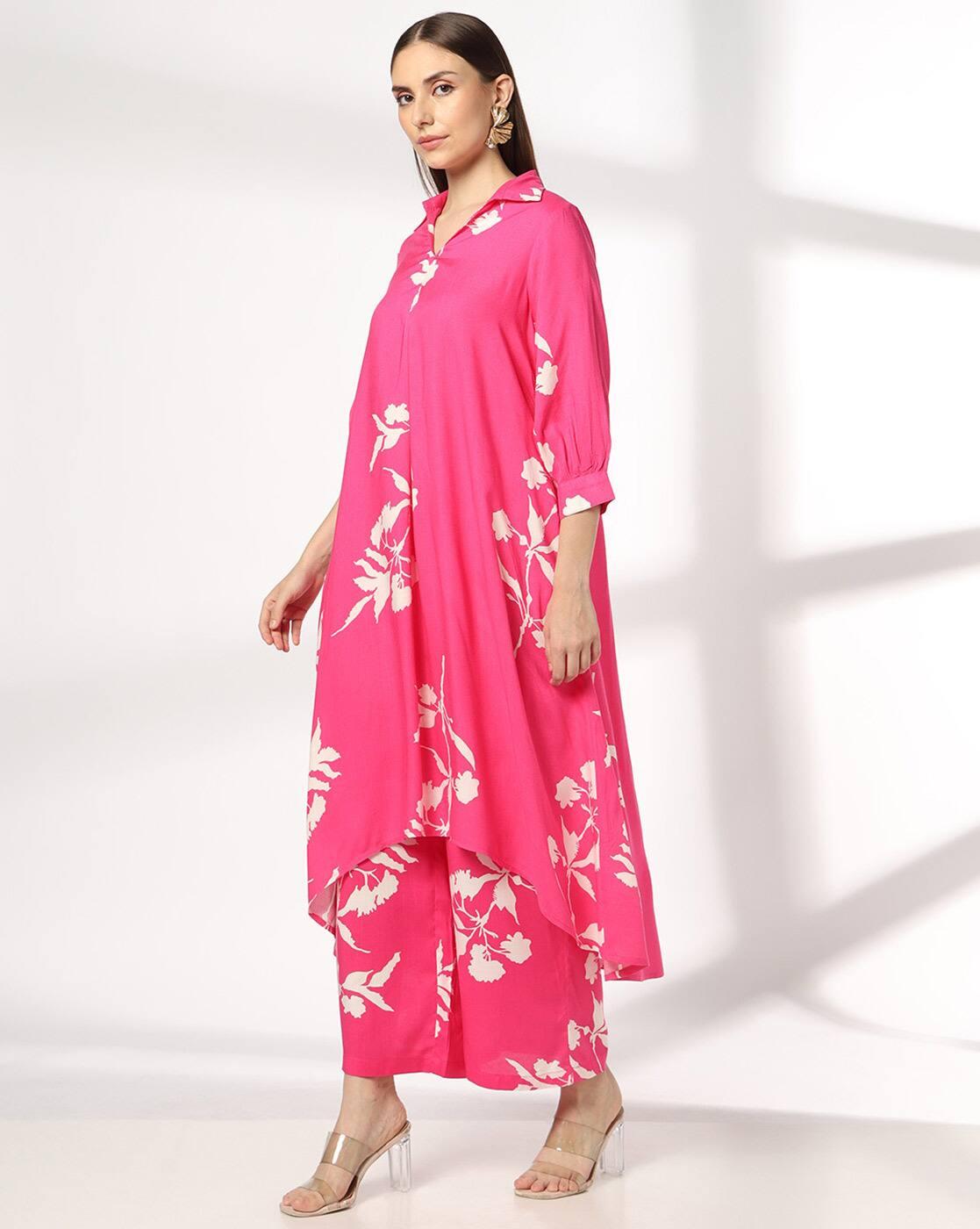 Women Floral Print A-Line Kurta & Pants Set