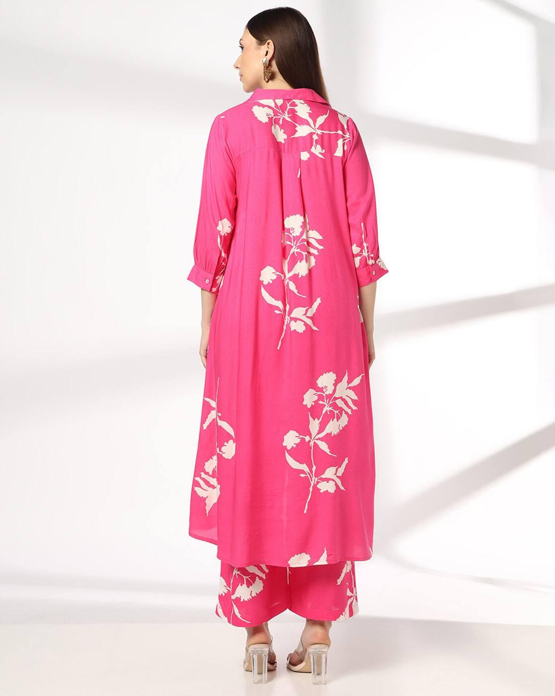 Women Floral Print A-Line Kurta & Pants Set