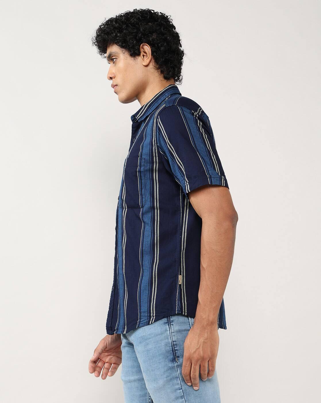 Men Striped Relaxed Fit Shirt