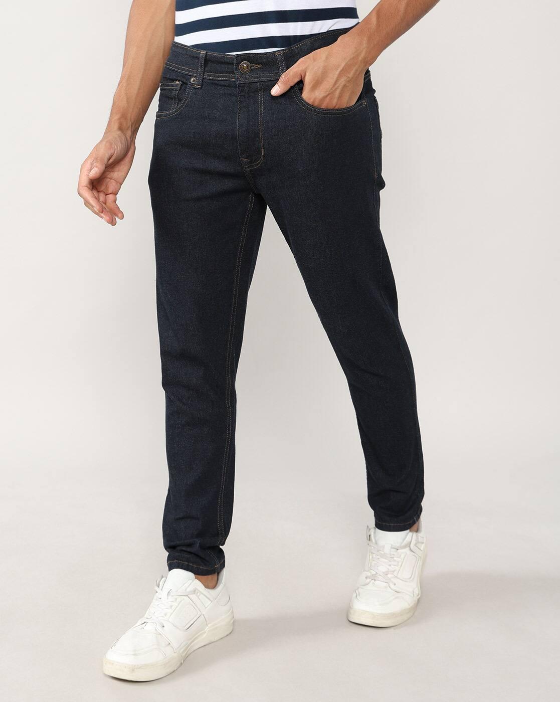 Men Lightly Washed Slim Fit Jeans