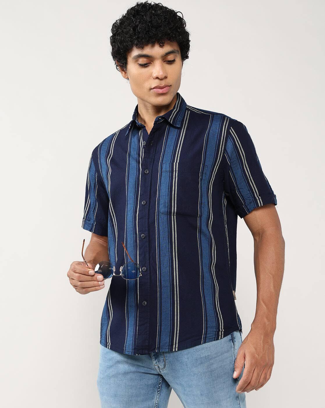 Men Striped Relaxed Fit Shirt