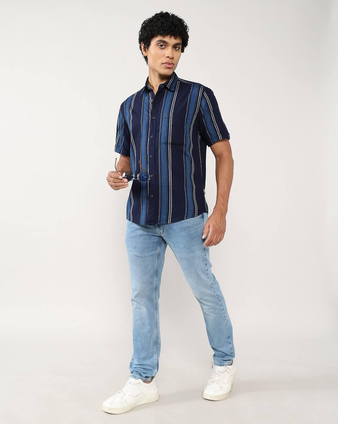 Men Striped Relaxed Fit Shirt