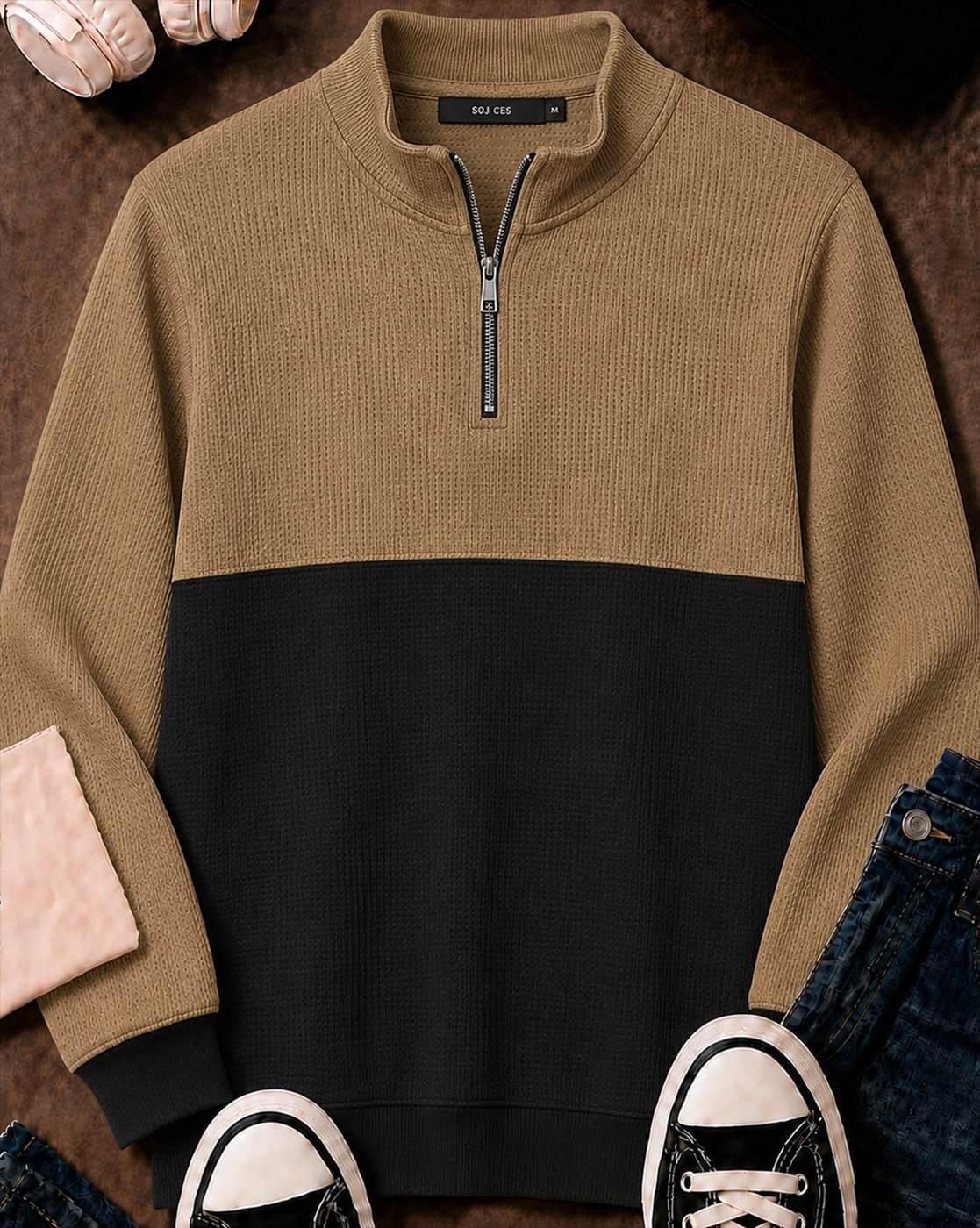 Men Colourblocked Regular Fit T-Shirt