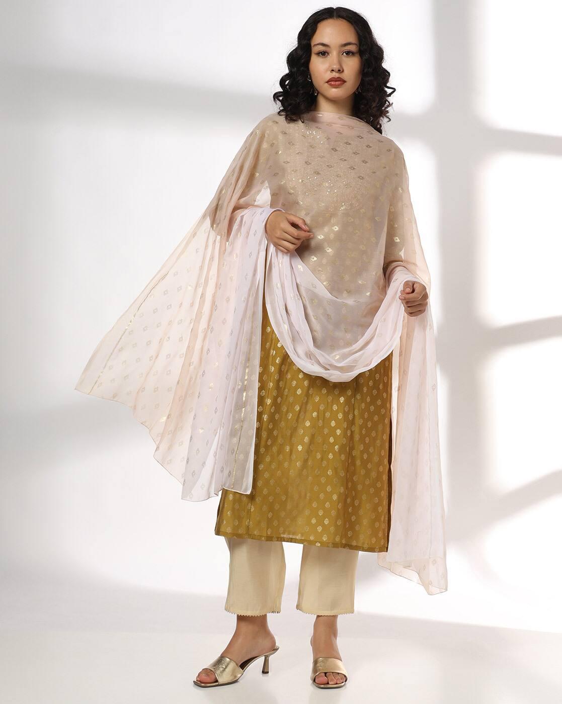 Women Printed Ombre Chiffon Dupatta