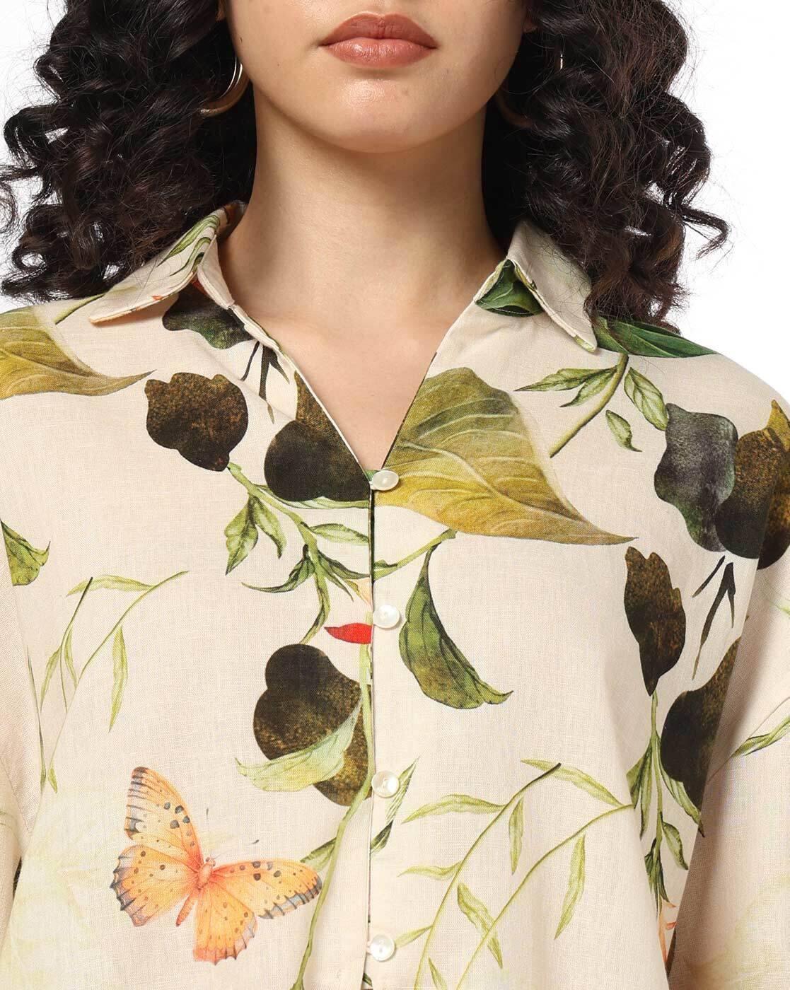 Women Floral Print Regular Fit Shirt
