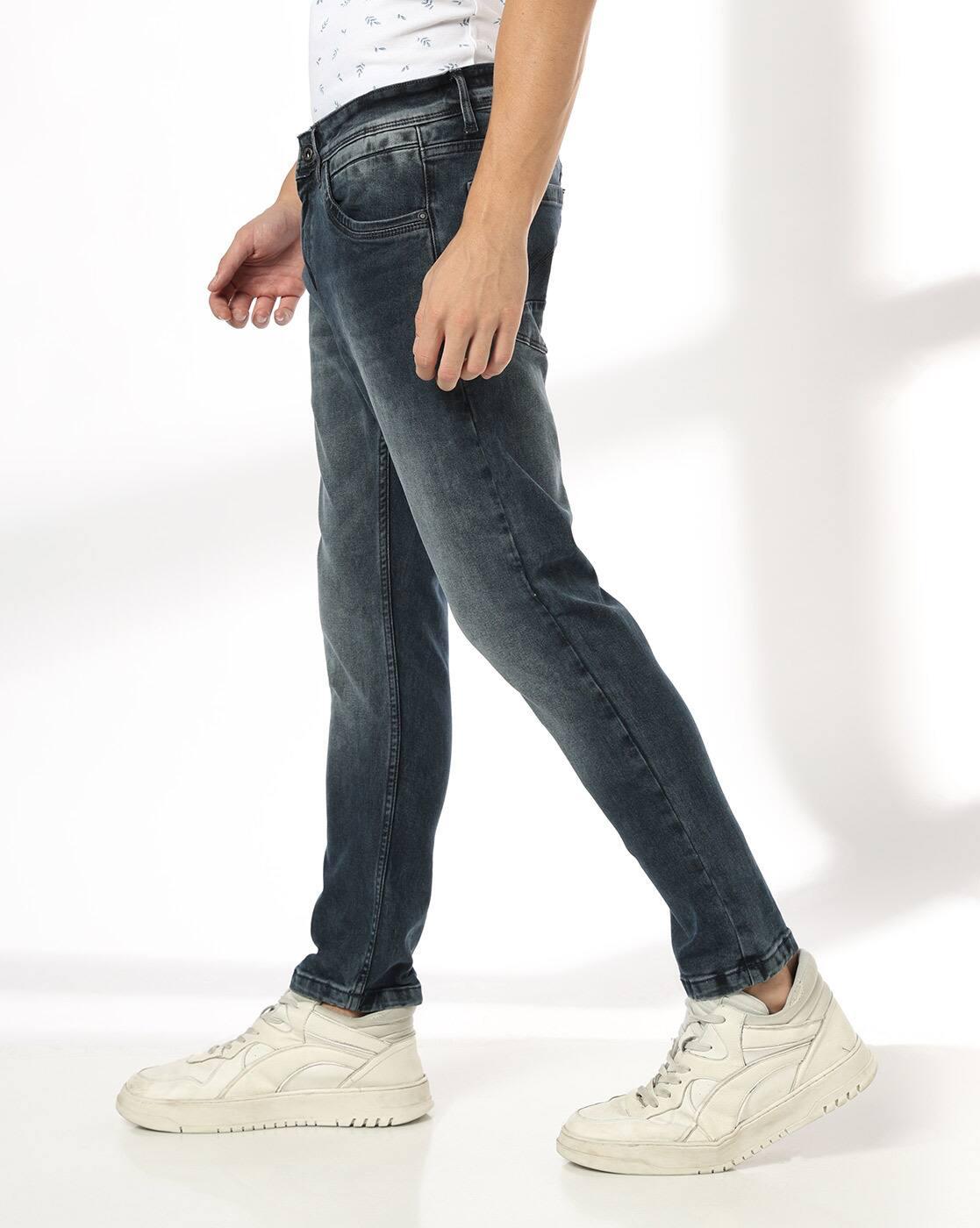 Men Mid-Wash Skinny Fit Jeans