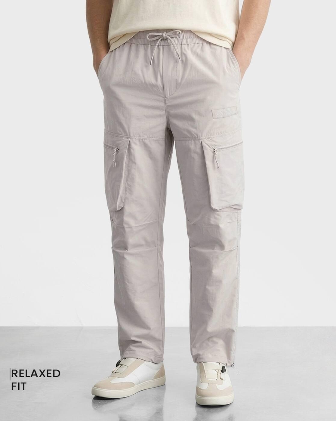 Men Relaxed Fit Cargo Trousers