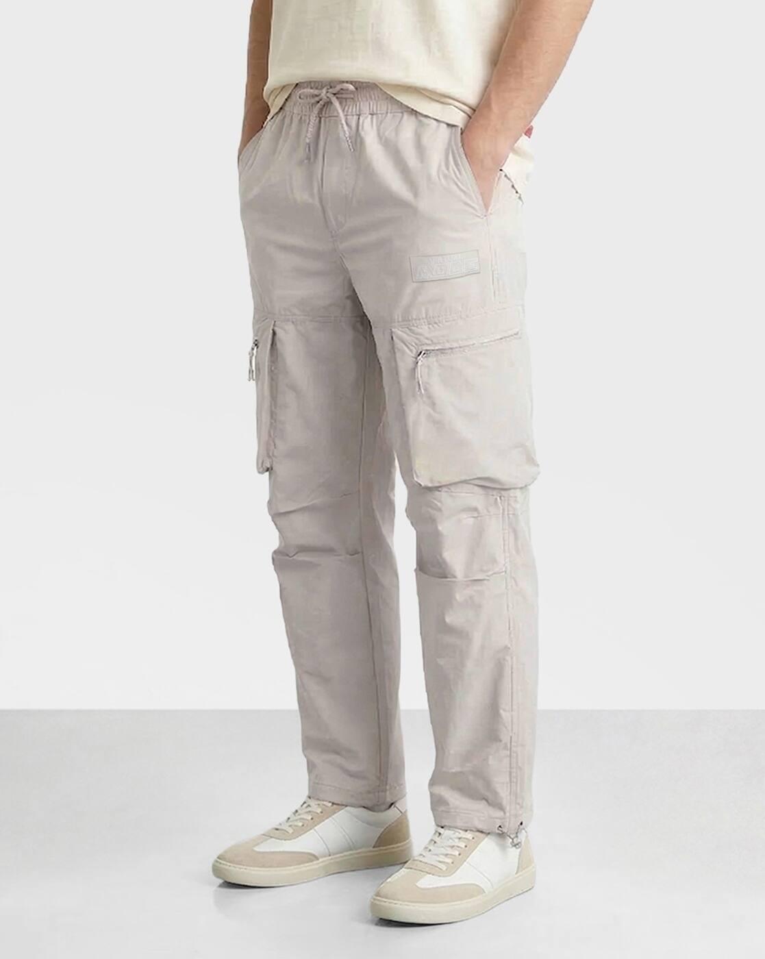 Men Relaxed Fit Cargo Trousers