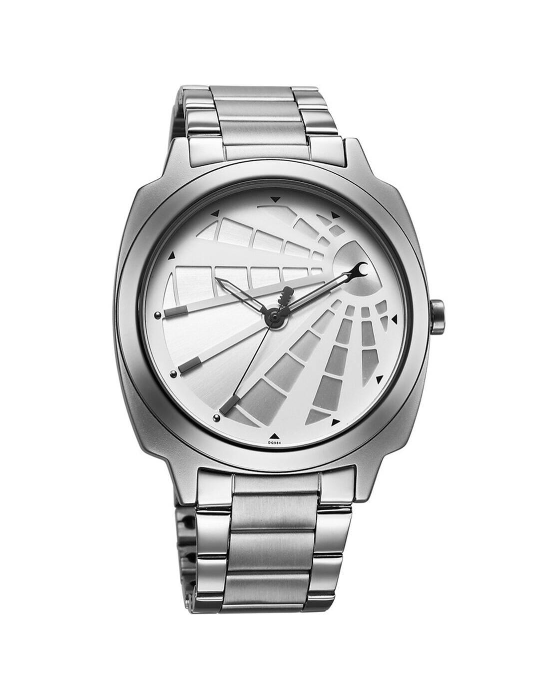 Men Groove Water-Resistant Analogue Watch-NU3322SM01