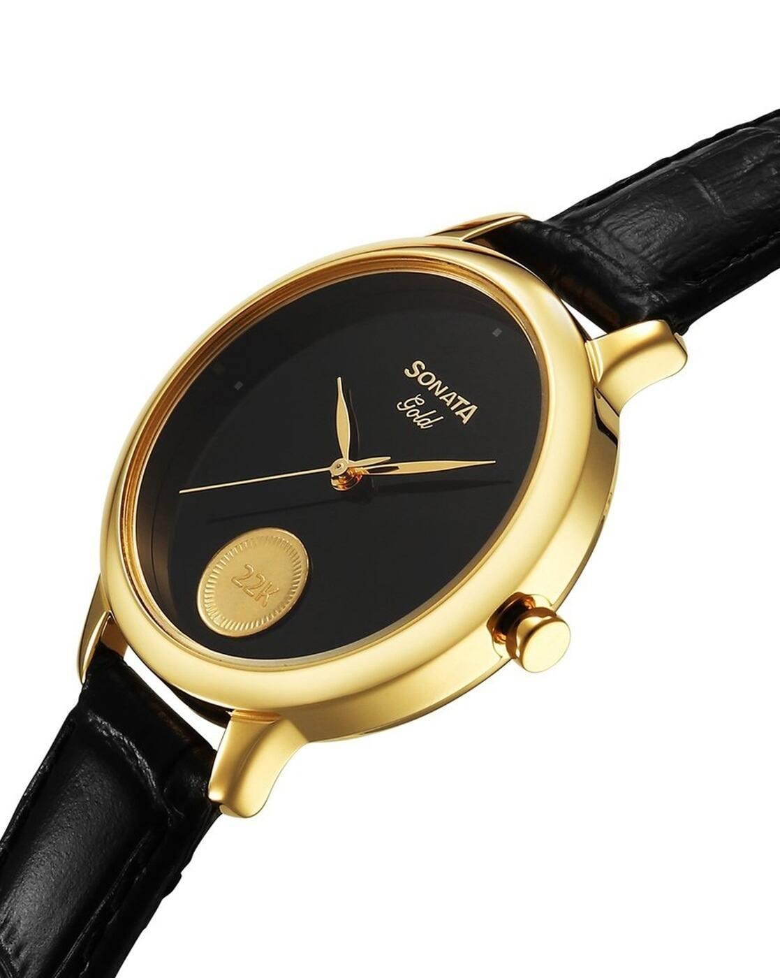 Women Leather Water-Resistant Analogue Watch - NU8190YL01
