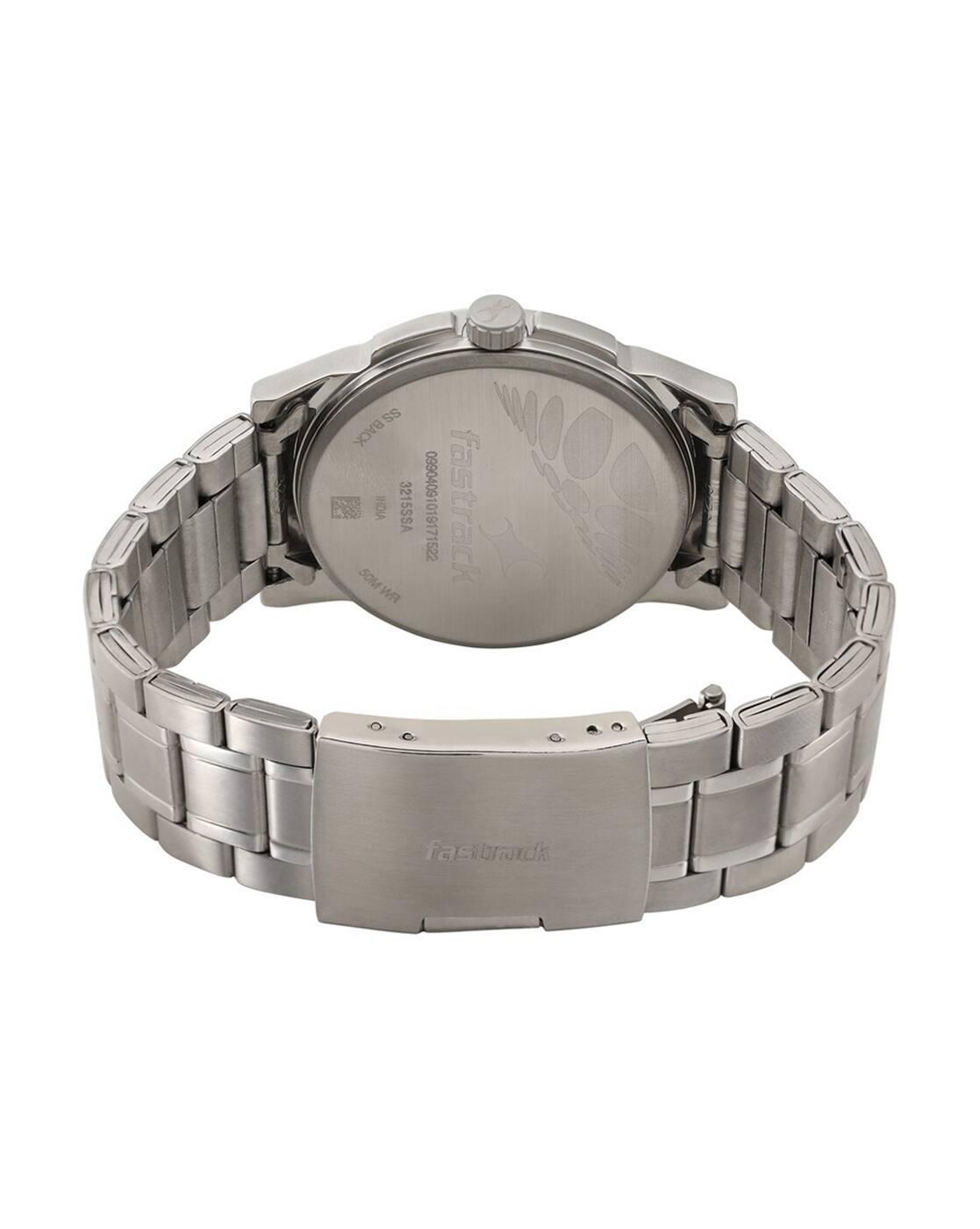 Men Analogue Watch with Metallic Strap-NU3215SM01