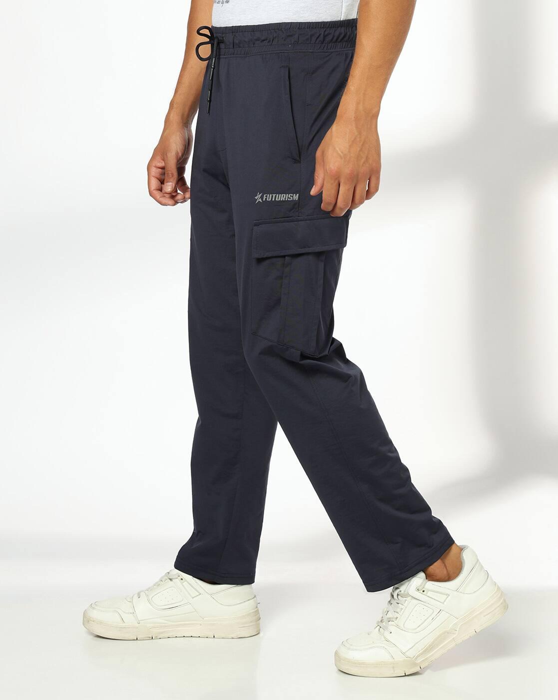 Men Slant Cargo Pocket Trackpants