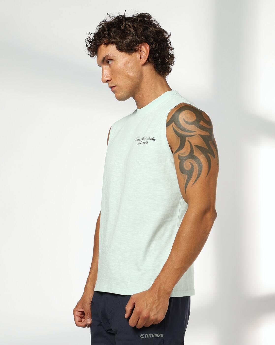 Men Printed Regular Fit Crew-Neck T-Shirt