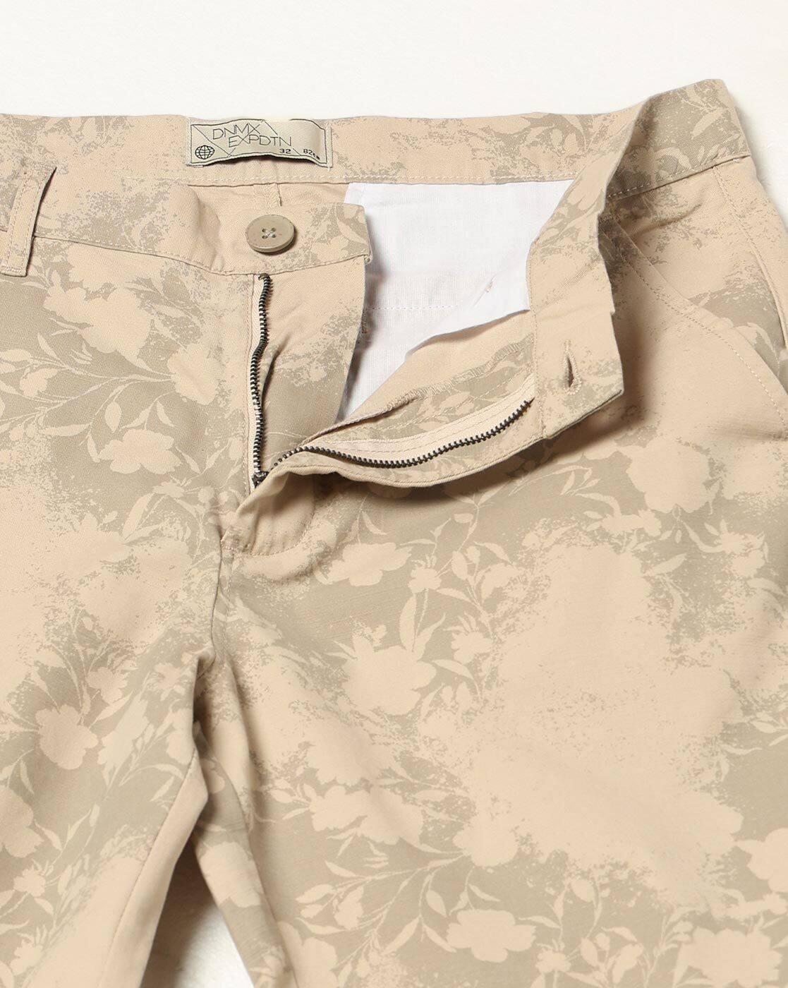 Men Floral Print Regular Fit Shorts
