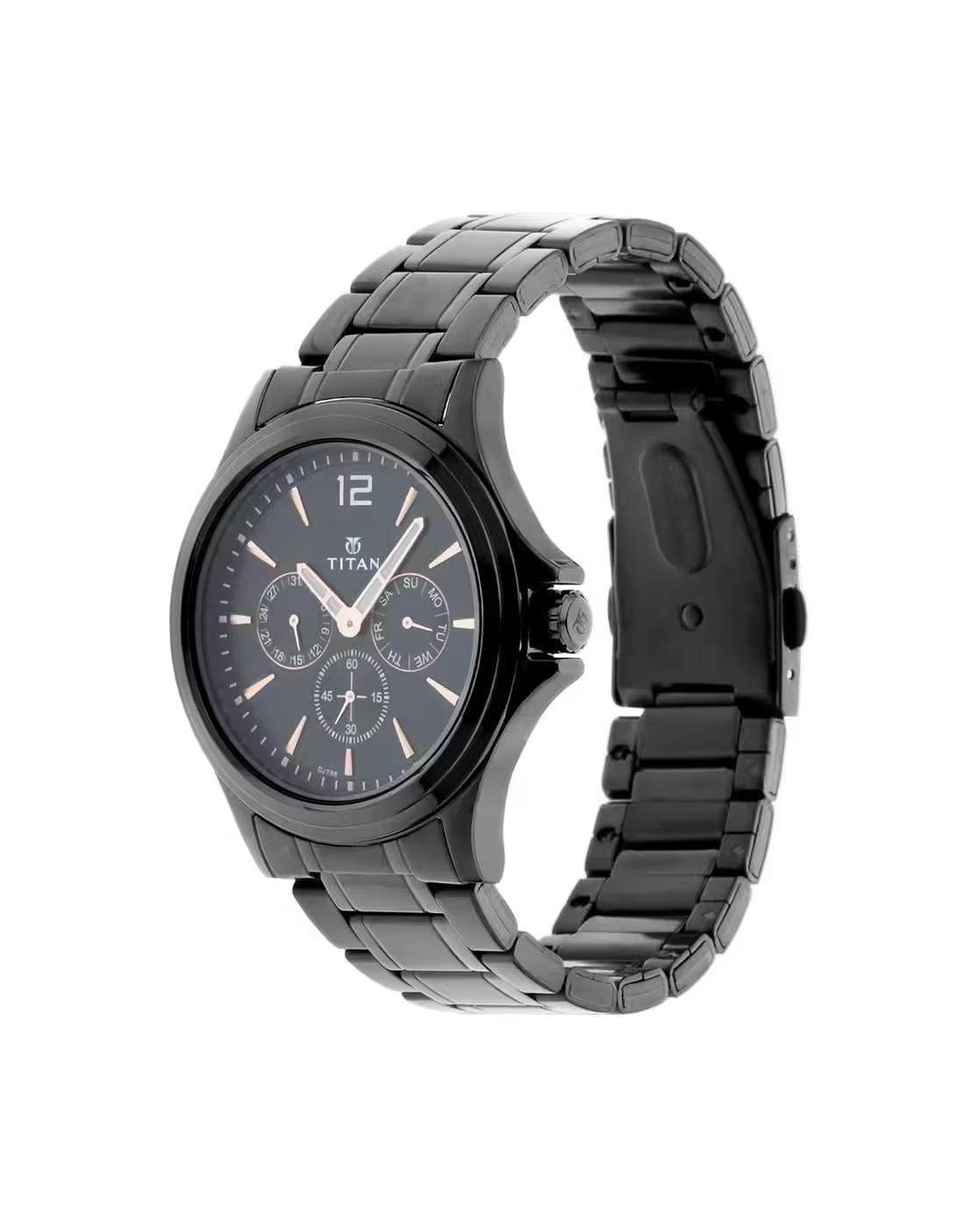 Analogue Watch with Metallic Strap-NU1698NM01