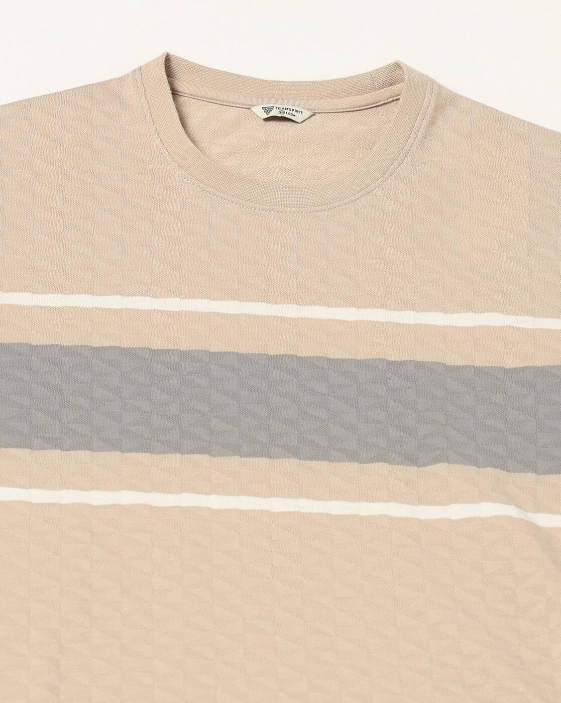 Men Patterned Regular Fit Crew-Neck T-Shirt