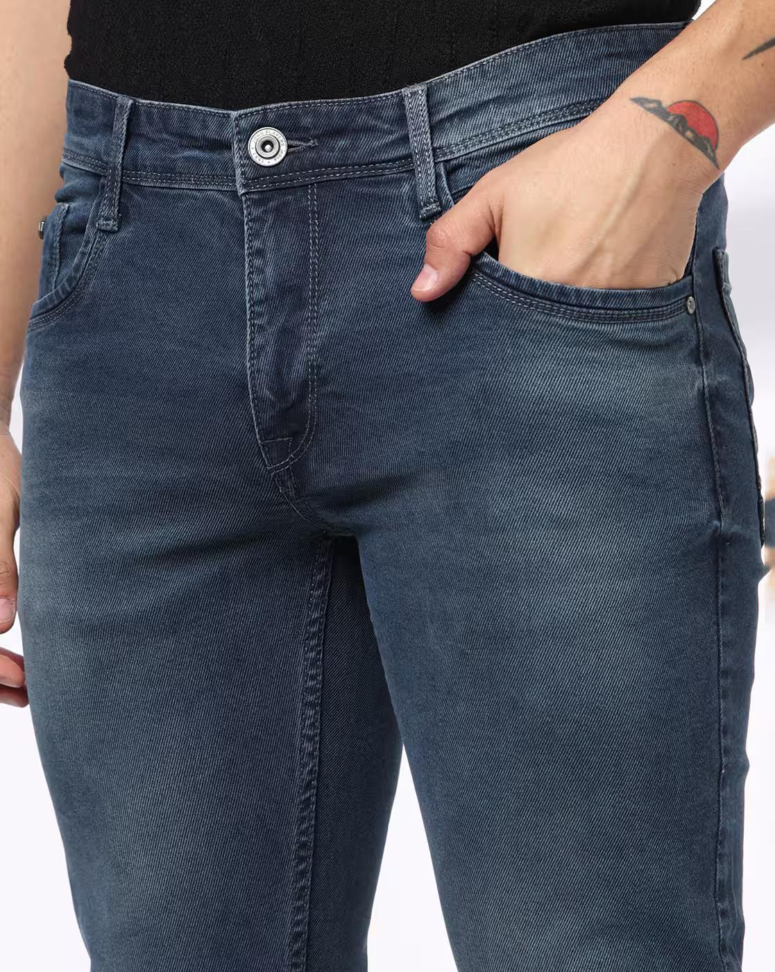 Men Mid-Rise Slim Fit Jeans