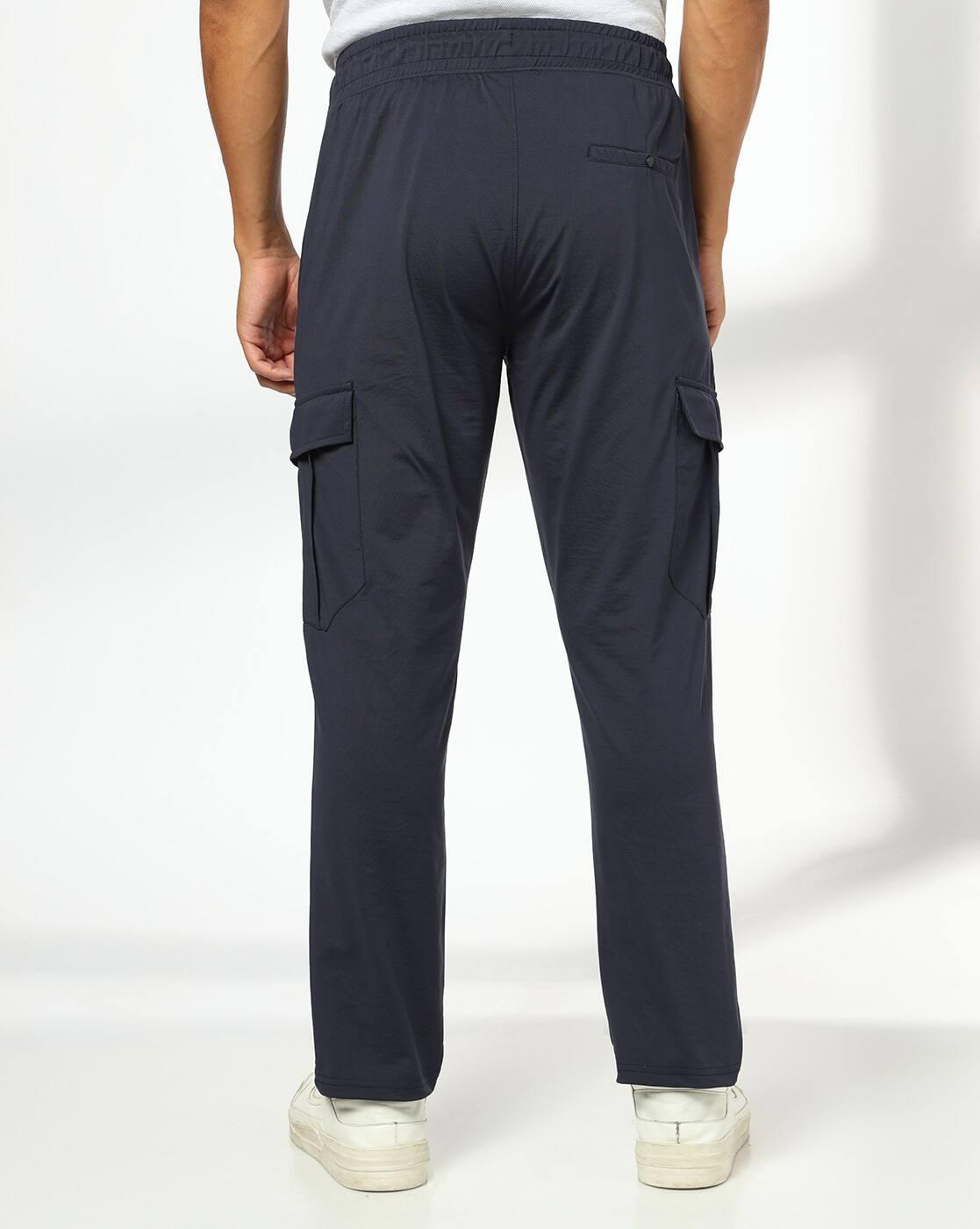 Men Slant Cargo Pocket Trackpants