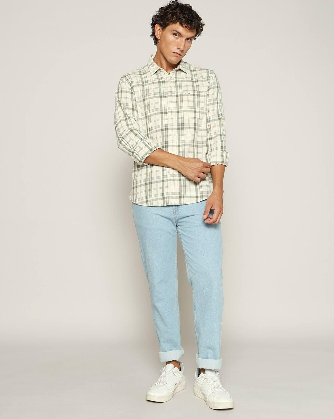 Men Checked Regular Fit Shirt