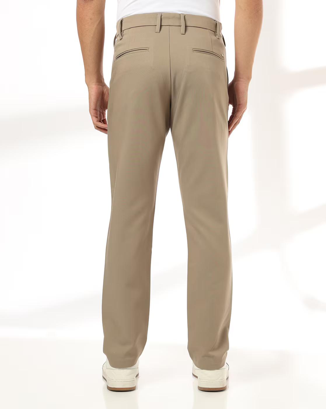 Men Slim Fit Mid-Rise Chinos