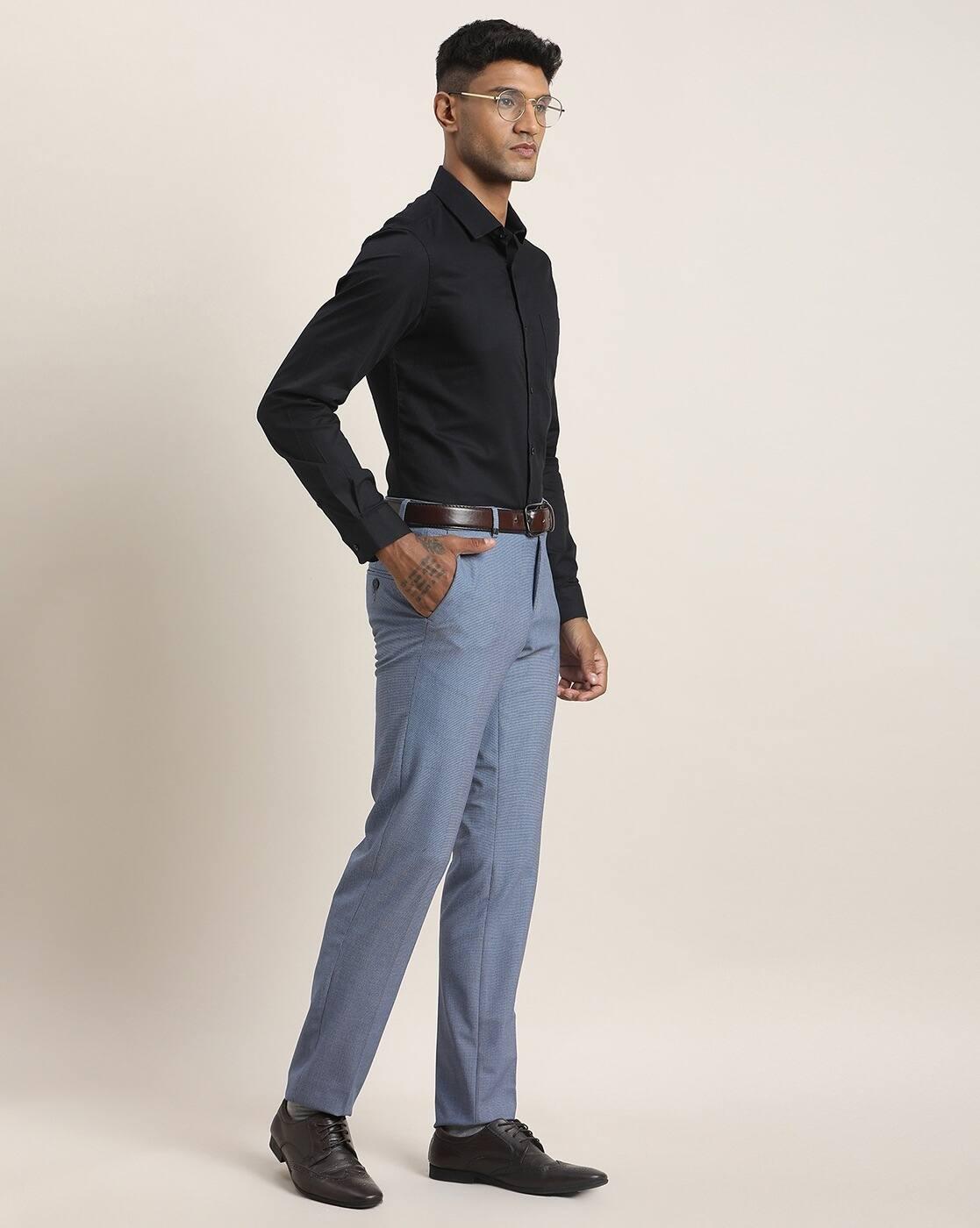 Men Structured Slim Fit Cotton Shirt