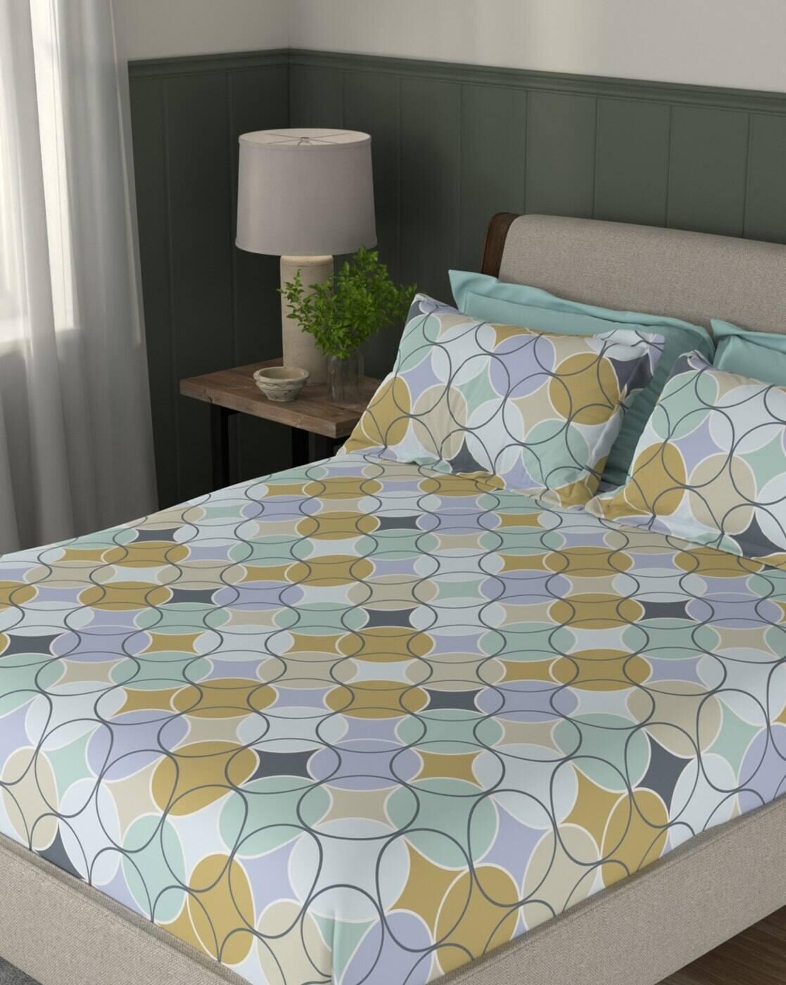 120 TC Morning Dew Polycotton Bedsheet