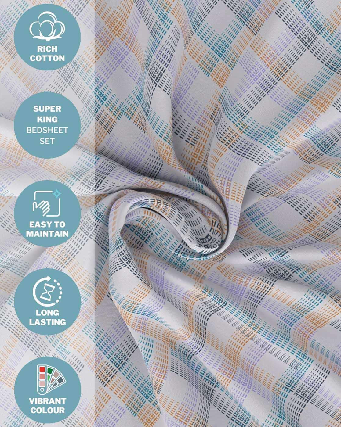 120 TC Morning Dew Polycotton Bedsheet