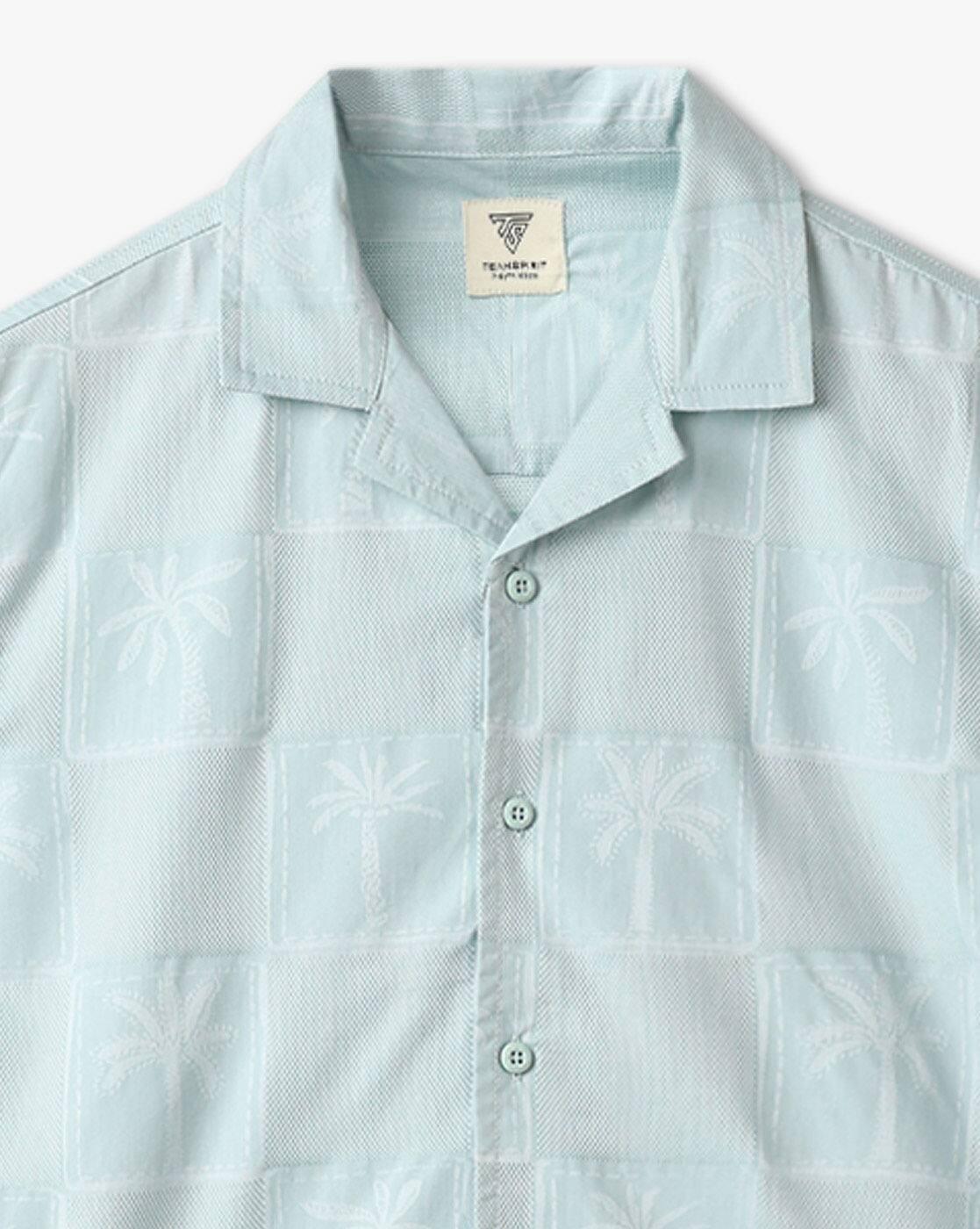 Boys Patterned Tailored Fit Shirt